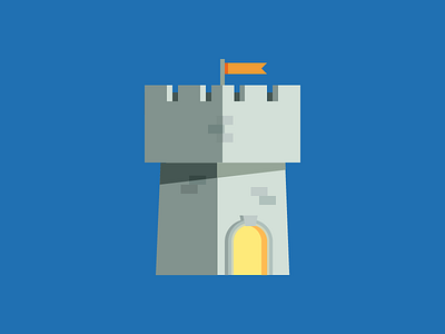 Safe Tower adventure defend flag icon ios medieval sticker tower