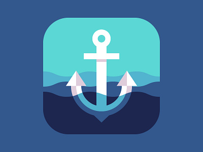 Drop the Anchor ⚓️ anchor drop game icon ios nautical ocean sea ui water