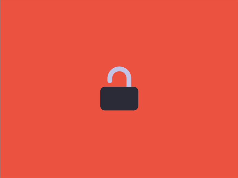 Lock and Unlock animation css icon interaction lock security ui unlock