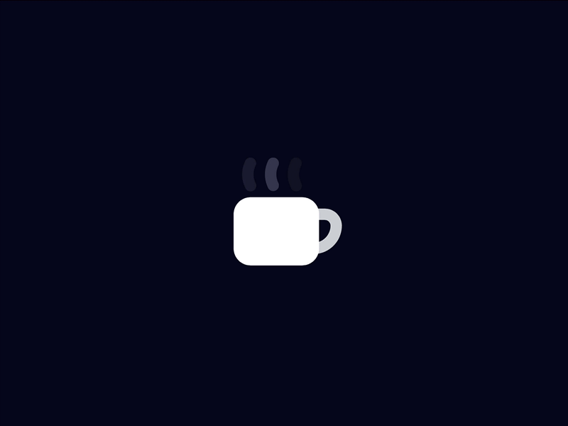 Now Loading Your Monday... animation caffeine coffee css icon icon design loading ui