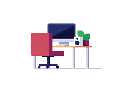 A Quiet Place to Work by Kyle Adams on Dribbble