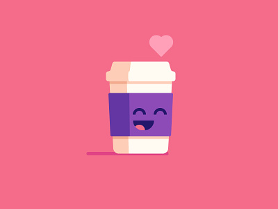 Cute Coffee coffee coffee cup cute happy illustration love