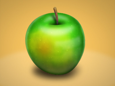Apple Icon (revised) apple design fruit green icon tasty