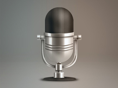 Microphone audio chrome icon microphone music photoshop radio voice