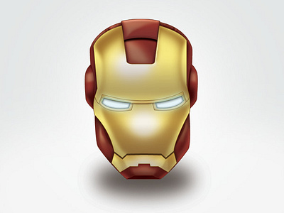 Iron Man Icon (final) by Kyle Adams on Dribbble