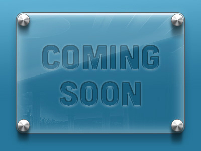 Coming Soon behind glass coming glass metal photoshop reflection soon ui