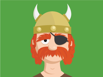 Preview of Viking #2 helmet horns illustration mustache person redhead viking