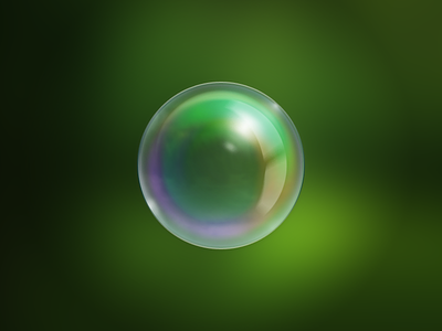 Bubble bubble clear icon illustration photoshop realism reflection shine