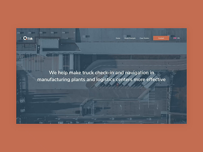 QTir Warehouses animation clean design minimal screen simple ui ux web website