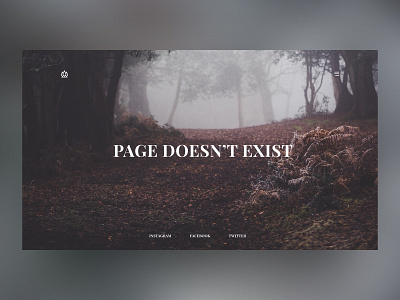404 screen concept 404 clean design minimal nature screen simple typography ui ux web