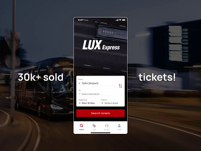 Lux Express Celebration Shot animated animation app app design application application design booking business redesign transport ui uiux design ux