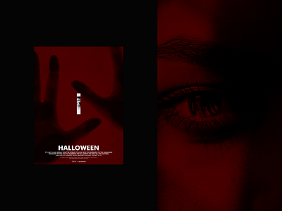 Halloween Posters Design black graphic design motion graphics posters red special