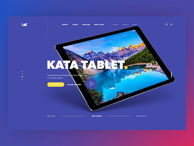 Kata Device desktop device fold landing moble promotion promotional tablet ui ux web webdesign