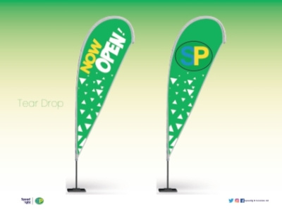 Tear Drop Banner