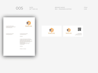 Letter Head and Business Card Concept branding design graphic design illustration logo vector