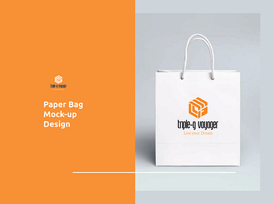 Paper Bags mockup branding design graphic design logo