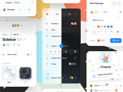 🌈Components Web App Interface app card clean component crypto dashboard design design system fintech interface management minimal mobile sidebar ui user experience user interface ux web web design