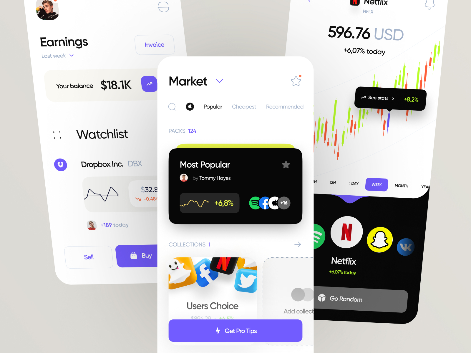 Investment Mobile App by Golo on Dribbble