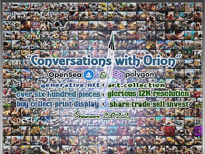 Chapter 1: Conversations with Orion abstract auroroboros digital art graphic design nft orion surreal