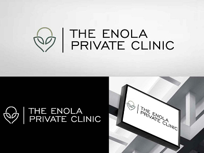 The Enola Private Clinic branding clinic design graphic design incontinence intimate intimate wellness logo logo design medical pelvic pelvic health urinary