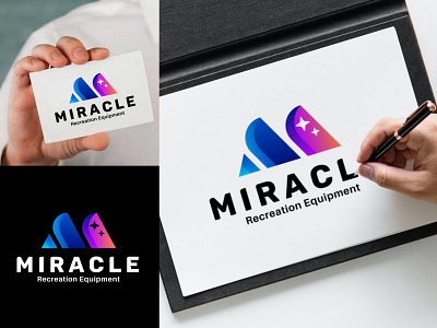 MIRACLE Recreation Equipment branding colourful design logo logo design monogram playground