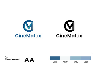 CineMattix branding cinema film logo logo design movie video