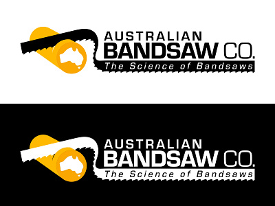AUSTRALIAN BANDSAW COMPANY bandsaw blade cutting logo logo design saw