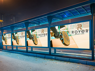 ROYER Indoor Padel indoor logo logo design padel tennis