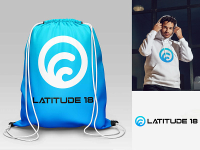 Latitude 18 Logo Design branding global globe icon latitude logo design wave