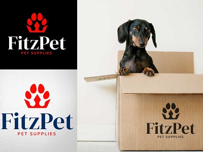 FitzPet Logo animal branding canine cat dog dog food doggo graphic design hound logo logo design pet pet supplies