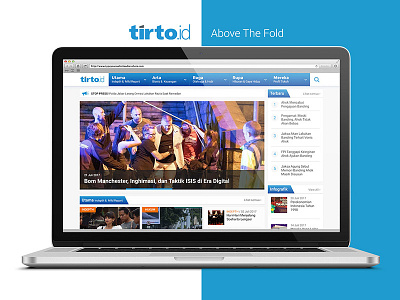 Tirto Redesign Pro Bono Website Homepage bono design interface pro redesign tirto ui user ux web