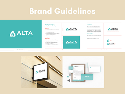 Brand Guidelines-Alta brand guidelines brand identity branding design mockup stationery