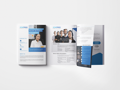 Company Profile-Staffbox Solutions adobe indesign booklet brand identity branding company profile design
