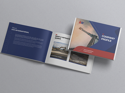 KTC-Construction Company Profile Sample adobe indesign booklet branding company profile document design pdf design