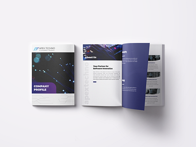Company Profile Design-Tech Company adobe indesign booklet brand identity branding company profile design print design