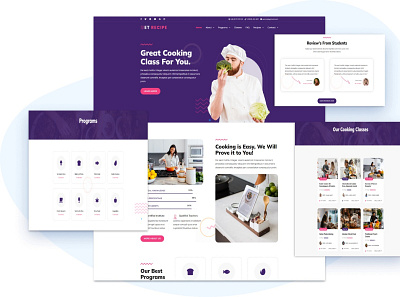 ET Recipe – Free Cooking Class WordPress Theme free web template free website template free wordpress theme theme for wordpress web template website template wordpress wordpress theme