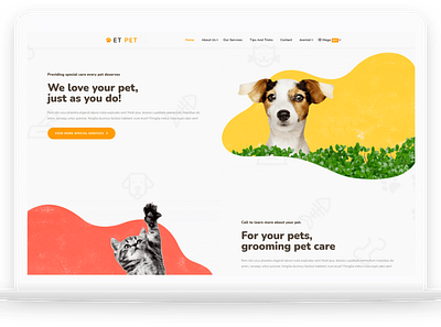 ET Pet – Free Responsive Animal wordpress theme free web template free website template free wordpress theme theme for wordpress web template website template wordpress wordpress theme