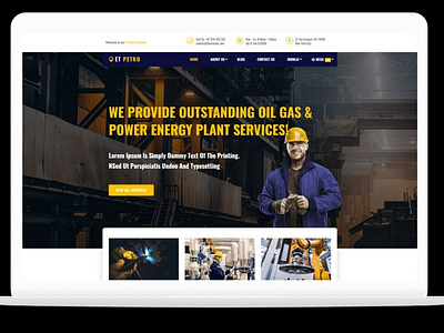 ET Petro – Free Responsive Petroleum WordPress theme