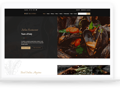 ET Rustro – Free Responsive WordPress Restaurant Theme free web template free website template free wordpress theme theme for wordpress web template website template wordpress wordpress theme