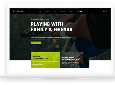 ET Tennis – Free Responsive WordPress Tennis Theme free web template free website template free wordpress theme theme for wordpress web template website template wordpress wordpress theme