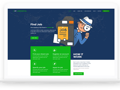 ET Job Portal – Free Responsive Job Board WordPress Theme