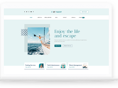 ET Yacht – Free Responsive Sailing & Boating WordPress Theme