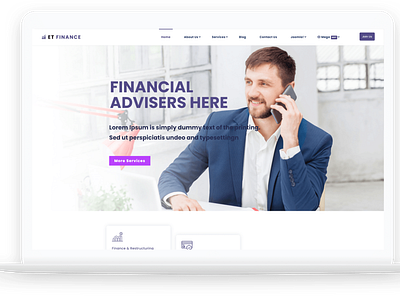 ET Finance – Free Responsive Finance WordPress Theme free web template free website template free wordpress theme theme for wordpress web template website template wordpress wordpress theme