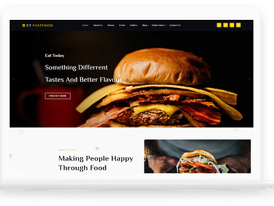 ET FastFood – Free Responsive WordPress Restaurant Theme