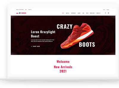 ET Shoes – Free Responsive Shoes WordPress Theme free web template free website template free wordpress theme theme for wordpress web template website template wordpress wordpress theme