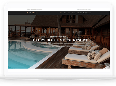 ET Hotel – Free Responsive WordPress Hotel Theme free web template free website template free wordpress theme theme for wordpress web template website template wordpress wordpress theme