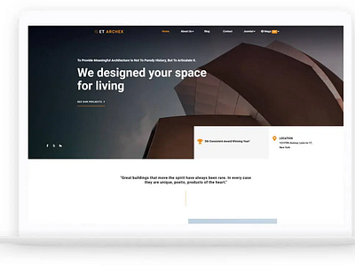 ET Archex – Free Responsive Architecture WordPress Theme