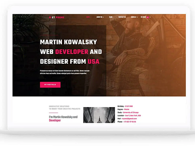 ET Prome – Free Responsive Personal WordPress Theme