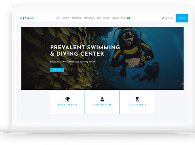 ET Dive – Free Responsive Scuba diving website template free joomla templates free web template free website template joomla 4 joomla 4 templates joomla template joomla templates joomla theme joomla themes web template website template