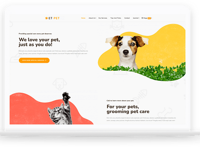 ET Pet – Free Responsive Animal Website template free joomla templates free web template free website template joomla 4 joomla 4 templates joomla template joomla theme joomla themes web template website template